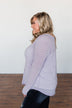 Find Me By The Flowers Knit Sweater- Lilac