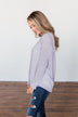 Find Me By The Flowers Knit Sweater- Lilac
