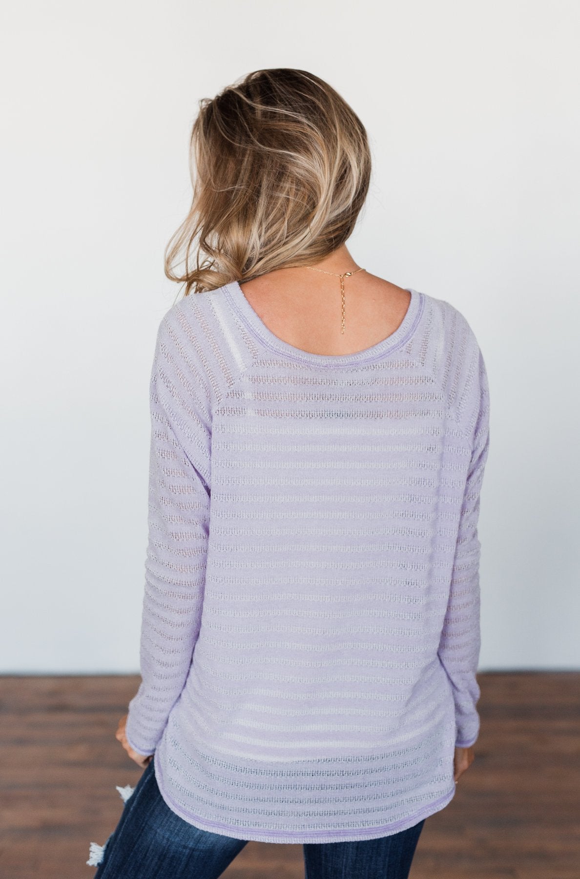Find Me By The Flowers Knit Sweater- Lilac