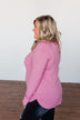Butter Me Up Sweater- Bubblegum Pink