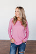Butter Me Up Sweater- Bubblegum Pink