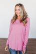 Butter Me Up Sweater- Bubblegum Pink