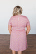 Make A Way Floral Short Sleeve Dress- Dusty Pink