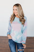 Tie Dye Pullover Top- Pink, Blue, & Purple