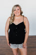 Better Than I Was Bow Tie Tank Top- Black