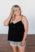 Better Than I Was Bow Tie Tank Top- Black