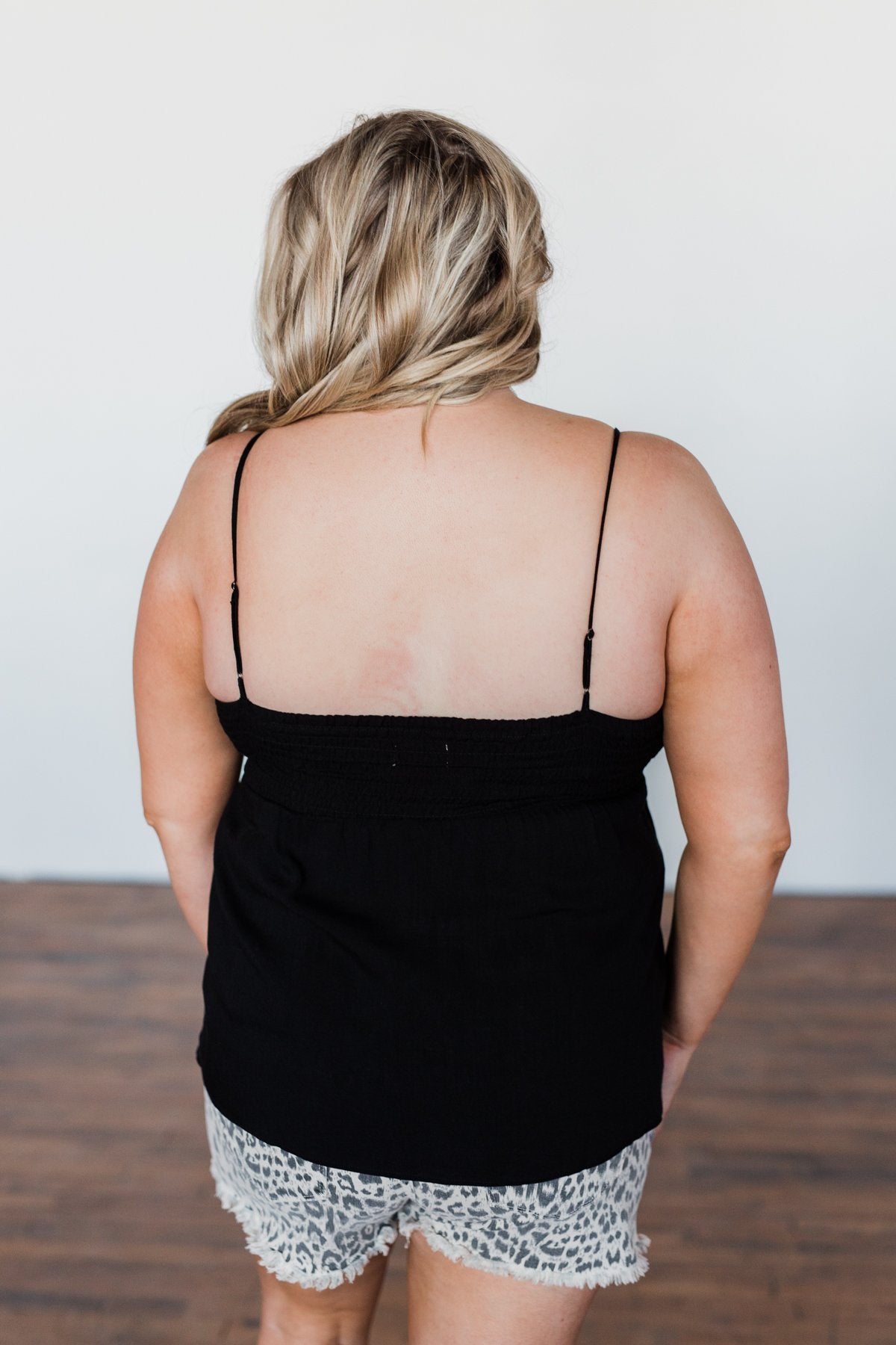 Better Than I Was Bow Tie Tank Top- Black