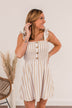 Meet Cute Smocked Mini Dress- Taupe