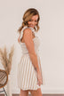 Meet Cute Smocked Mini Dress- Taupe