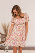 Afternoon Daydream Off-The-Shoulder Dress- Pink