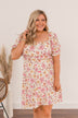 Afternoon Daydream Off-The-Shoulder Dress- Pink