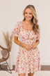 Afternoon Daydream Off-The-Shoulder Dress- Pink