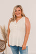 Take Me For A Spin Knit Tank Top- Ivory