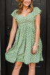 Better By Myself Floral Dress- Sage & Ivory