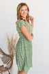 Better By Myself Floral Dress- Sage & Ivory