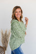 Leprechaun Luck Blouse Top- Green & Ivory