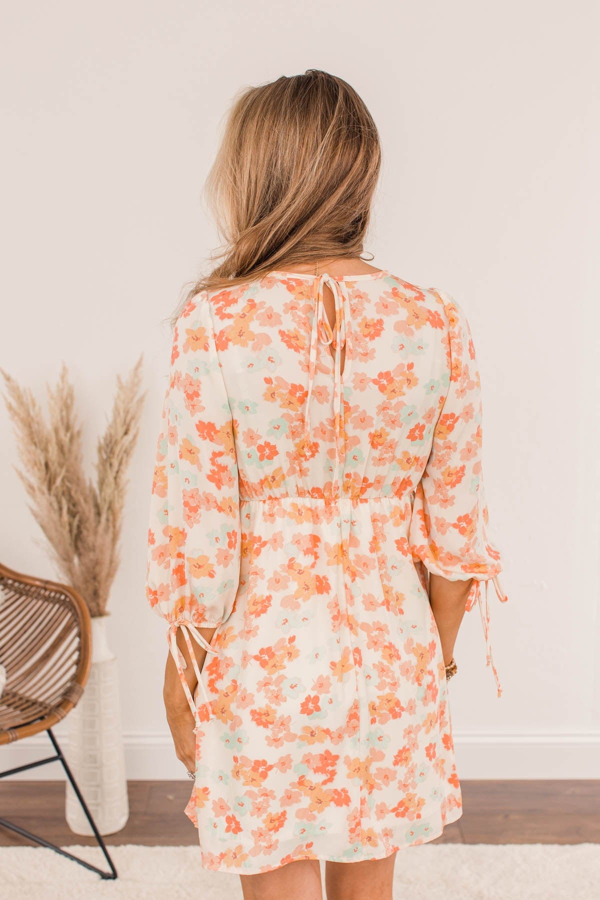 Growing Kindness Mini Dress- Ivory