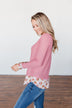 Promise Me Forever Waffle Knit Top- Mauve Pink
