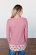 Promise Me Forever Waffle Knit Top- Mauve Pink