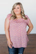 Dancing In Fields Floral Top- Pink