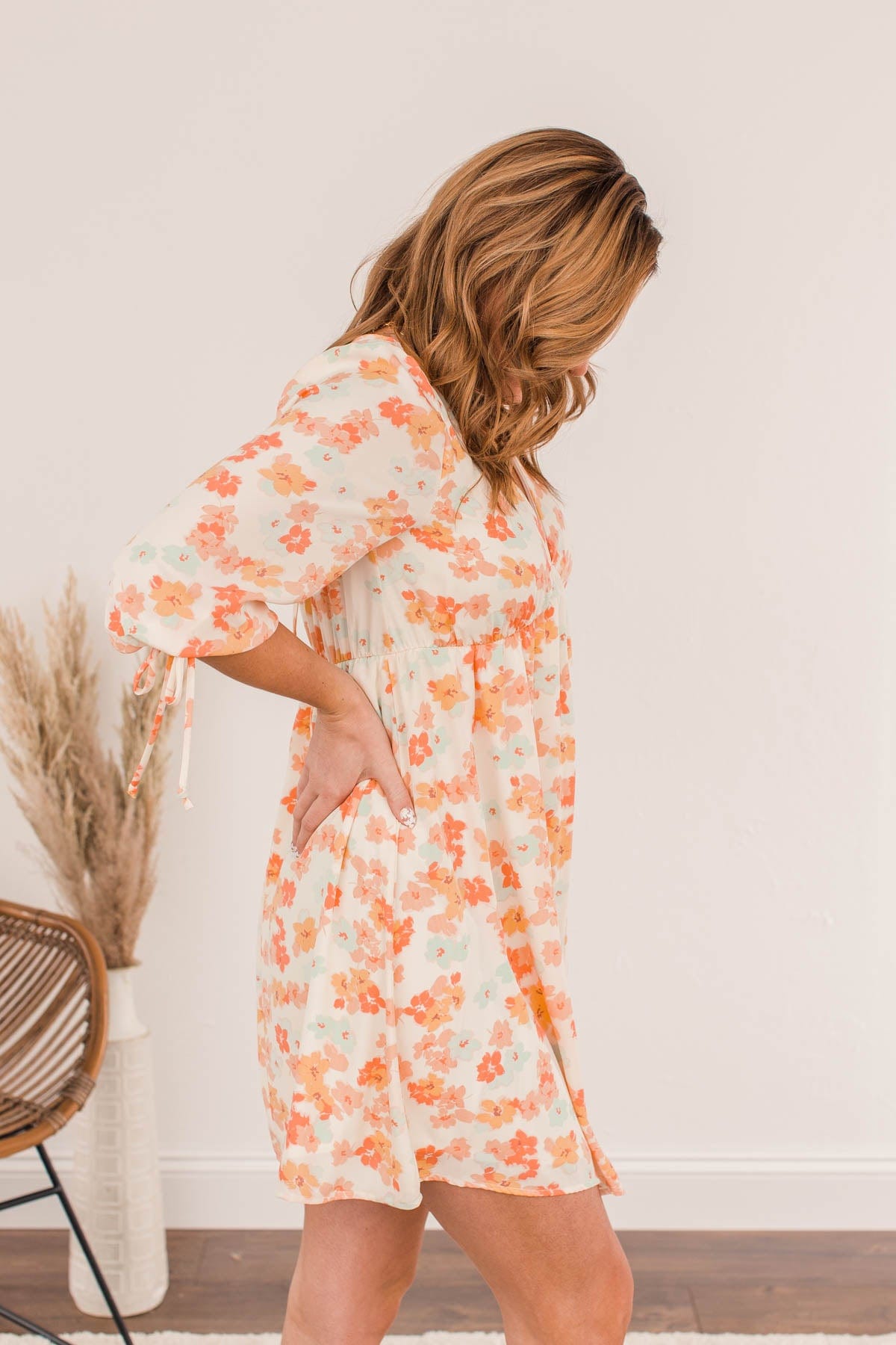 Growing Kindness Mini Dress- Ivory