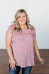 Dancing In Fields Floral Top- Pink