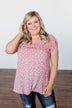 Dancing In Fields Floral Top- Pink