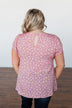 Dancing In Fields Floral Top- Pink