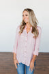 Let Me Adore You Button Down Top- Pink