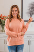 Nothing But Love Long Sleeve Top- Light Salmon