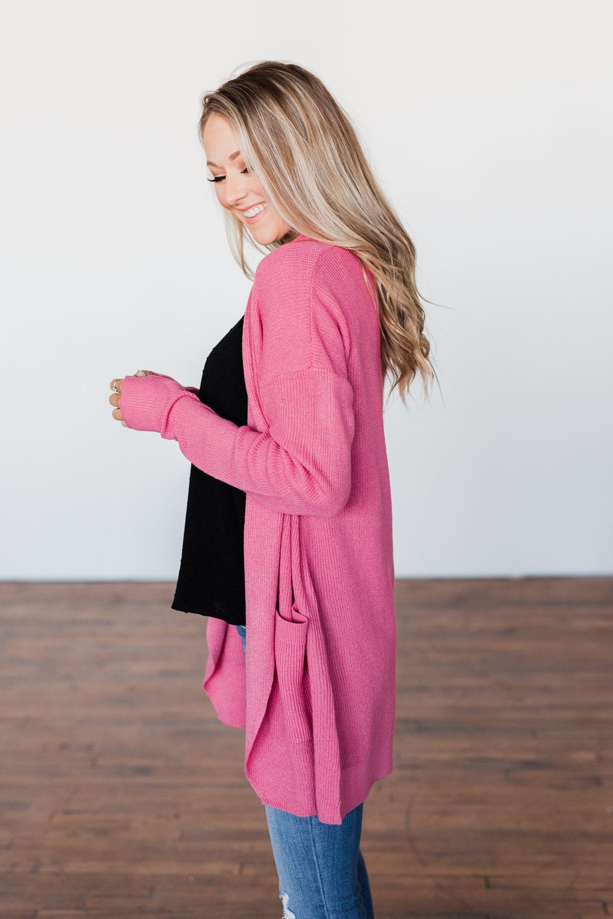 Share The Love Knit Cardigan- Orchid