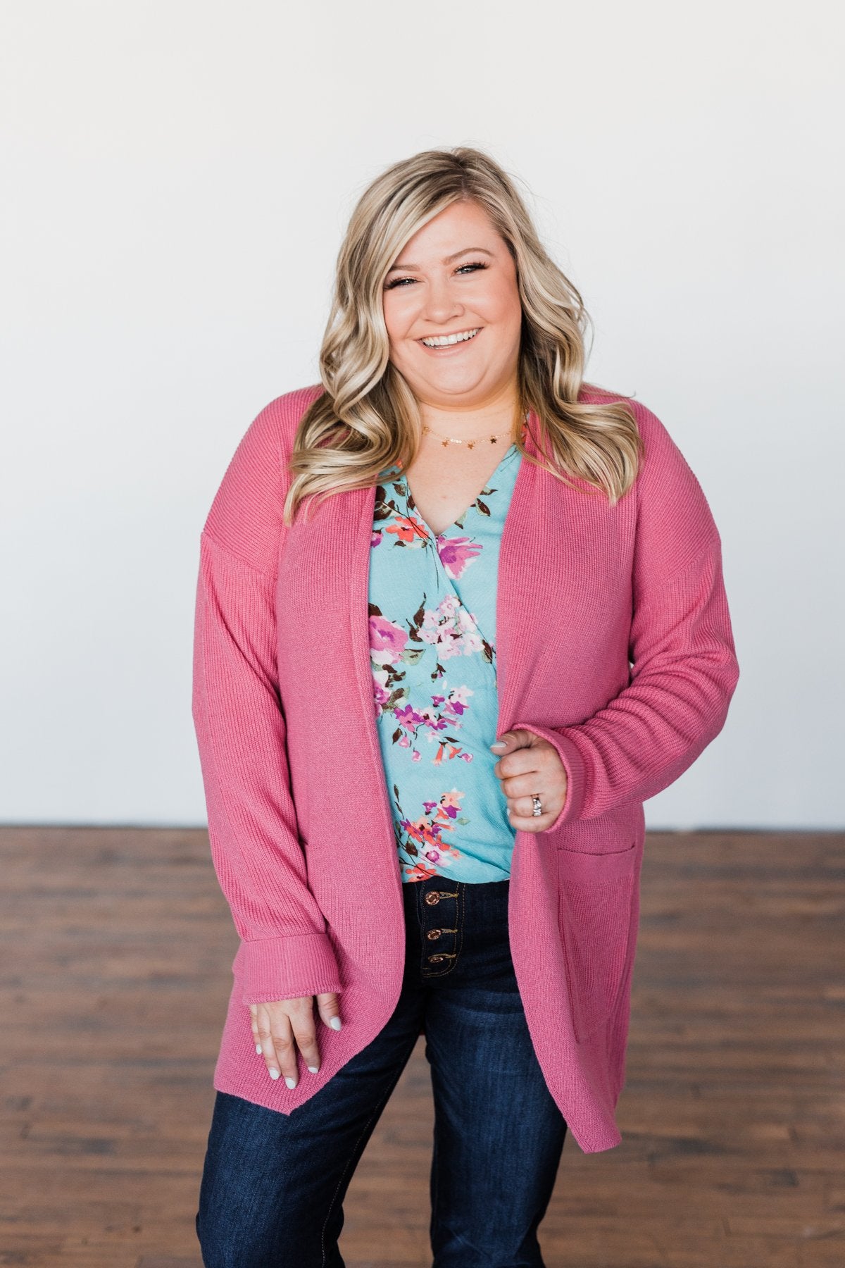 Share The Love Knit Cardigan- Orchid