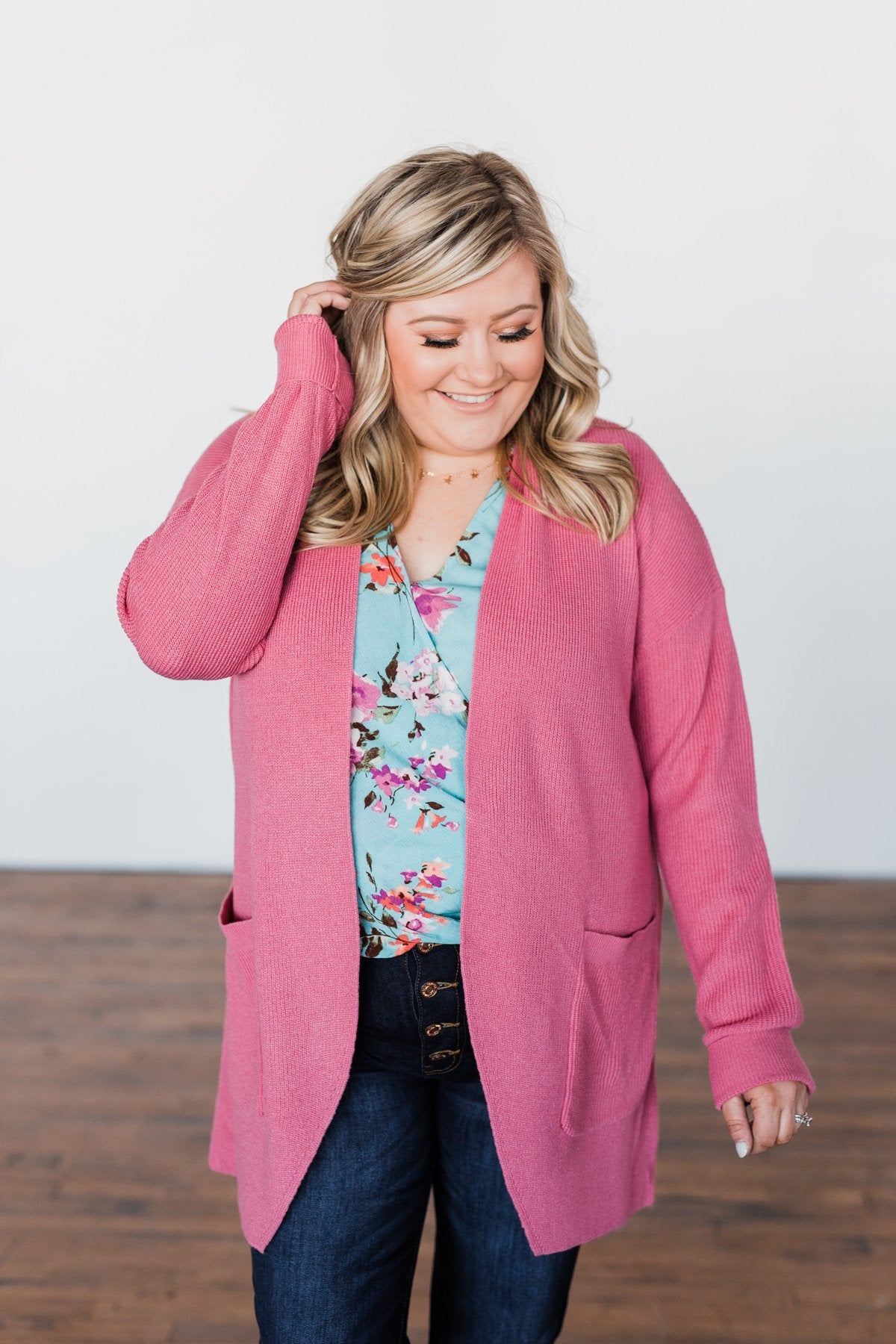 Share The Love Knit Cardigan- Orchid