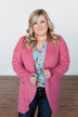 Share The Love Knit Cardigan- Orchid