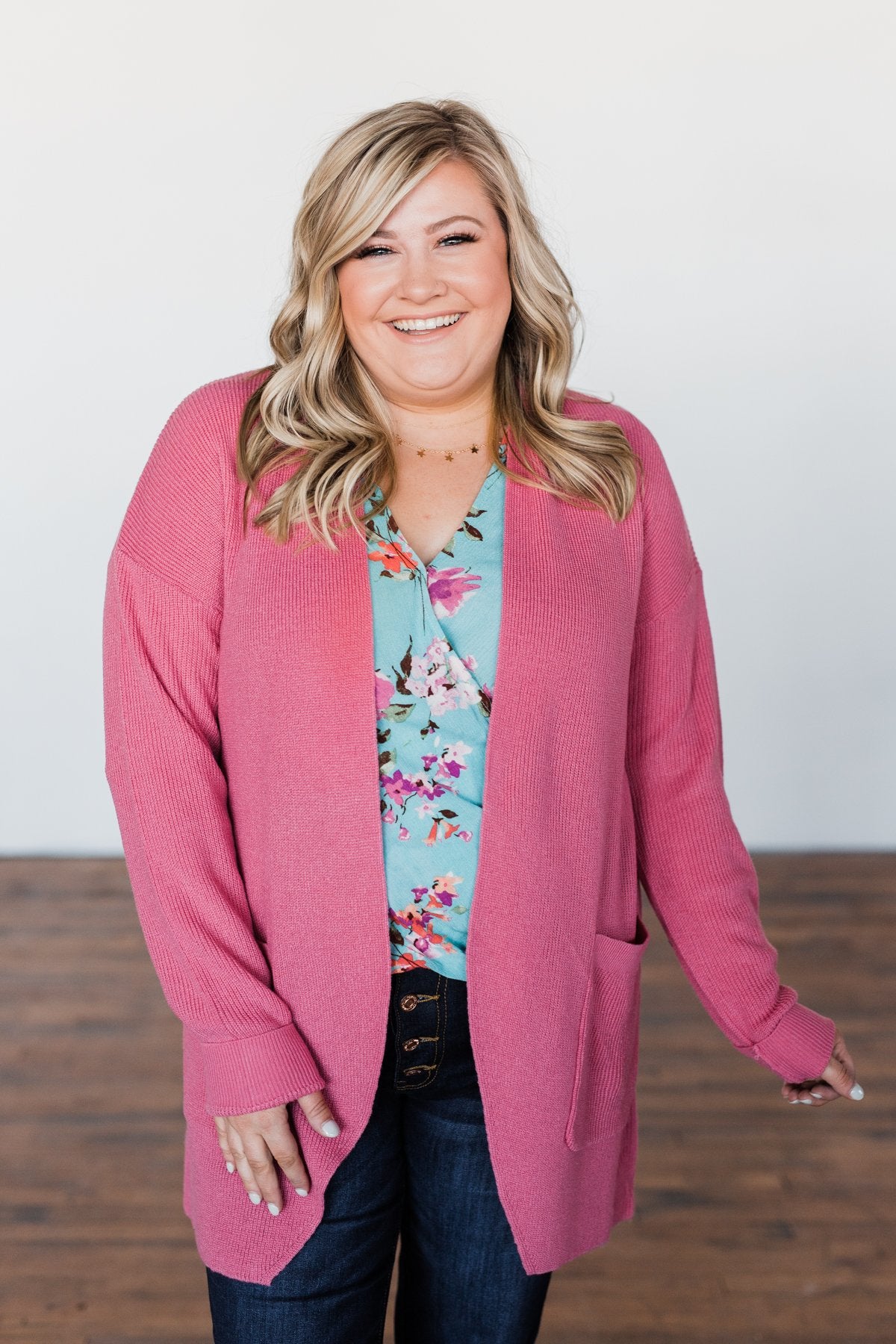 Share The Love Knit Cardigan- Orchid