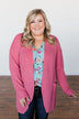 Share The Love Knit Cardigan- Orchid