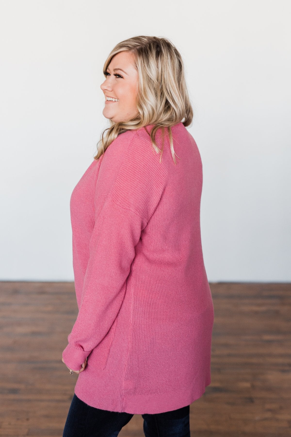Share The Love Knit Cardigan- Orchid