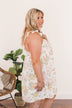 Petals In My Hair Floral Dress- Ivory