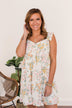 Petals In My Hair Floral Dress- Ivory