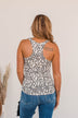 Stronger Than Before Button Tank- Leopard