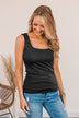 Mercy Me Fitted Tank Top- Black