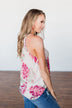 Hawaiian Breeze Floral Wrap Tank Top- Multi-Colored