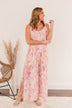 Air Of Refinement Floral Maxi Dress- Orange & Pink