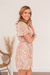 Gentle Morning Breeze Mini Dress- Lilac & Peach