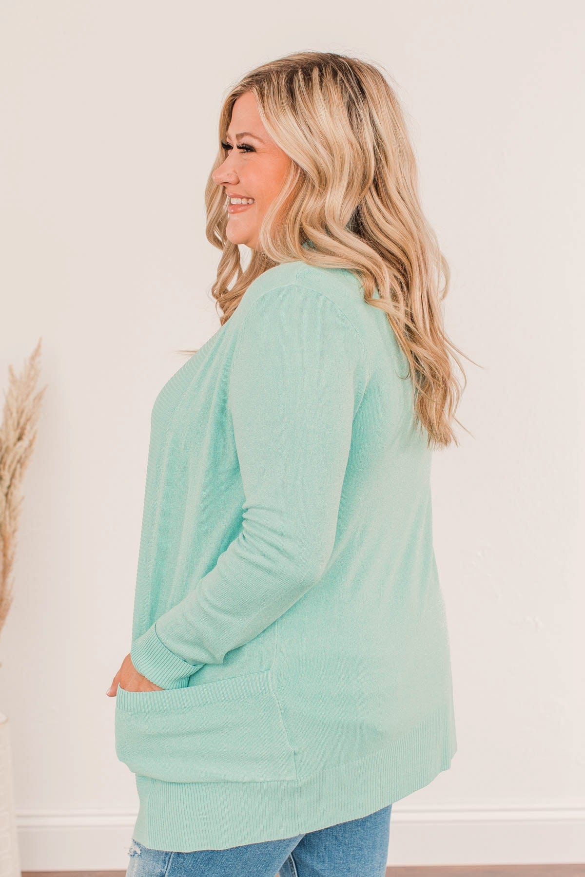 Essential Cardigan- Mint
