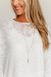2 Tier Circle & Bar Long Necklace- Gold