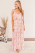 Air Of Refinement Floral Maxi Dress- Orange & Pink