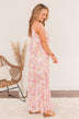 Air Of Refinement Floral Maxi Dress- Orange & Pink