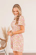 Gentle Morning Breeze Mini Dress- Lilac & Peach