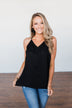 Speaks To My Soul Racerback Tank Top- Black